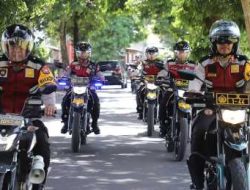 Kapolres Kediri Pimpin Patroli R2 Pastikan Libur Nataru Aman