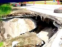 Jembatan Ambrol di Sukorame, Polisi Imbau Kendaraan Berat Gunakan Jalur Alternatif