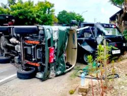 Mobil Transpas Lapas Tuban Alami Kecelakaan Tunggal di Plumpang, Seluruh Penumpang Selamat