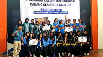 Pelajar Sidoarjo Antusias Ikuti Kejurkab Kabaddi 2025