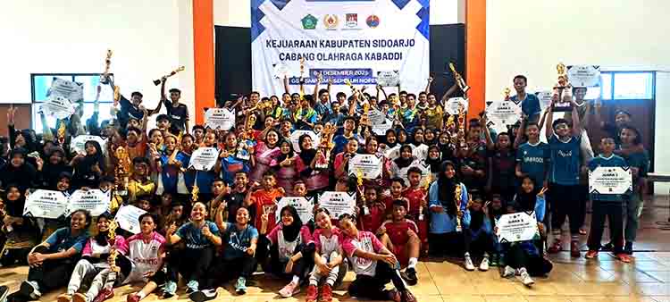 Pelajar Sidoarjo Ramaikan Kejurkab Kabaddi Sidoarjo 2025