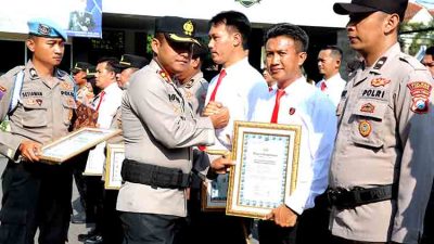 Polres Lamongan Gelar Pemberian Penghargaan