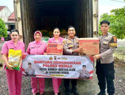 Polres Mesuji Kirim Bantuan Kemanusiaan untuk Korban Bencana Sumatera Barat