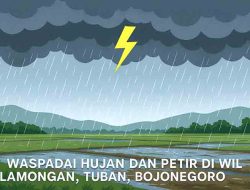 Cuaca Hari Ini Tak Main-Main: Lamongan, Tuban, Bojonegoro Berpotensi Diguyur Hujan Lebat