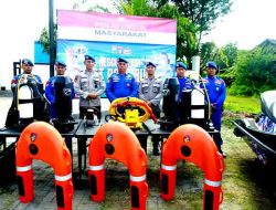 Sat Polairud Polres Lamongan Gelar Peralatan SAR dan Bentuk Pos Rescue di Mako Brondong