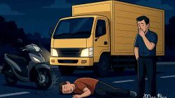 Satu Tewas dalam Kecelakaan Motor dan Truk