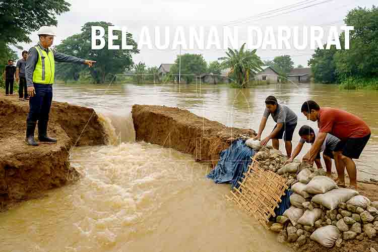 Tanggul Plalangan Jebol