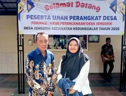 Unggul di Tes Tulis, Arnida Kusumaningtyas Resmi Jabat Kaur Perencanaan Desa Jenggrik
