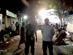 Babinsa Kawal Perayaan Tahun Baru di Desa Kebaron, Warga Meriah Tanpa Insiden