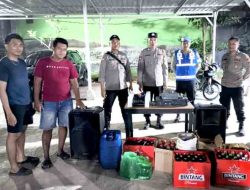 Sat Samapta Polres Lamongan & Polsek Sukodadi Grebek 5 Kafe! Puluhan Botol Miras Disita Jelang Nataru