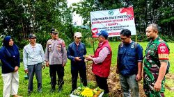 Peletakan Batu Pertama Pembangunan KDKMP Desa Simpur, Dorong Peningkatan Ekonomi Warga