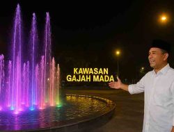 Air Mancur Menari Resmi Hiasi Kawasan Gajah Mada Lamongan