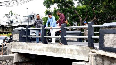 Bupati Sidoarjo Pastikan Jembatan Banjarsari Aman