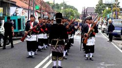 Dandim Pemalang Ikuti Karnaval Kirab Gunungan Hasil Bumi HUT ke-451 Kabupaten Pemalang