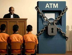 Empat Pelaku Ganjal ATM di Lamongan Divonis 5 Bulan Penjara