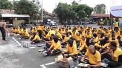 Perkuat Soliditas Internal, Polres Kediri Gelar Olahraga dan Makan Bersama