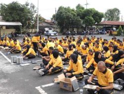 Perkuat Soliditas Internal, Polres Kediri Gelar Olahraga dan Makan Bersama