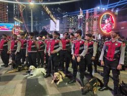 Baharkam Polri Kerahkan K-9 Jaga Keamanan Perayaan Tahun Baru di HI