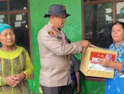 Polres Probolinggo Salurkan Bantuan Sosial Warga Terdampak Banjir
