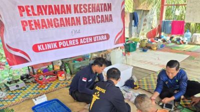 Polri Hadir Jaga Asa di Tengah Bencana, Ratusan Warga Aceh Terima Layanan Bakti Kesehatan Ops Aman Nusa II