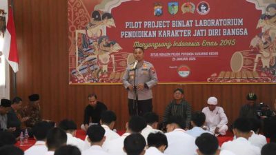 Kapolres Kediri Beri Motivasi Peserta Binlat Karakter Jati Diri Bangsa