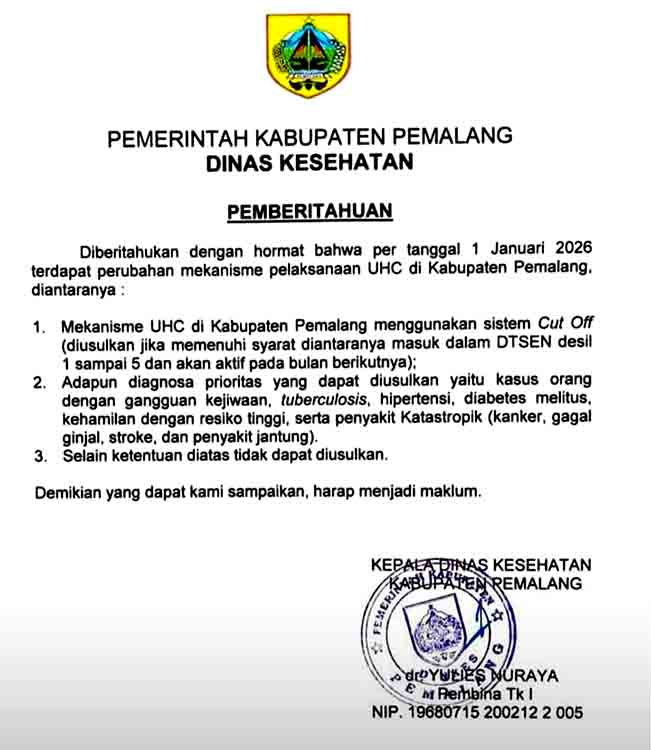 Pemangkasan UHC di Pemalang