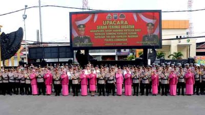 Polres Lamongan Gelar Upacara Sertijab Wakapolres