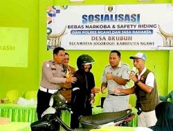 Satlantas Polres Ngawi Gandeng Tokoh Masyarakat, Sosialisasikan Ops Keselamatan Semeru 2026 di Jogorogo