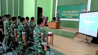 Anggota Kodim Pemalang Terima Bimtek Multimedia dari Indrayadi TH