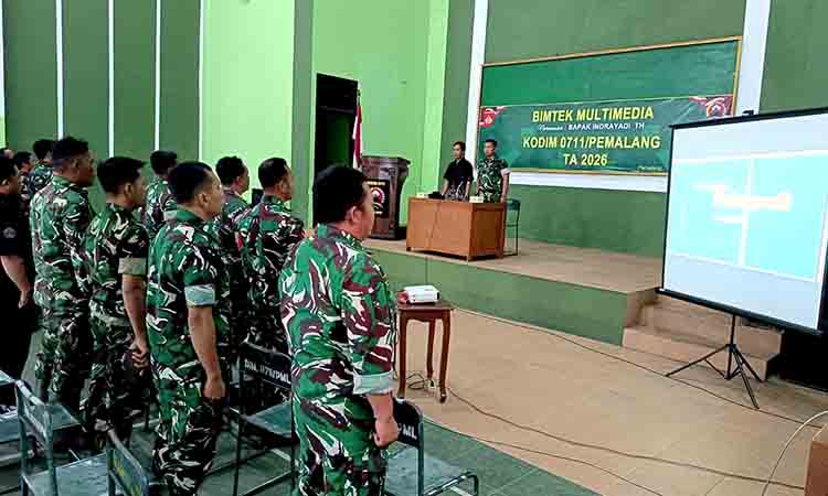 Anggota Kodim Pemalang Terima Bimtek Multimedia dari Indrayadi TH