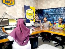 Gandeng Media Polres Pelabuhan Tanjungperak Ajak Warga Jadi Pelopor Tertib Lalu Lintas
