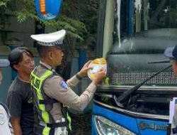 Operasi Keselamatan Semeru 2026 Polres Mojokerto Kota Pastikan Kelaikan Angkutan Umum