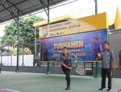 Ajang Silaturahmi dan Sportivitas, Turnamen Tenis Lapangan Piala Kapolres Kediri Resmi Dimulai