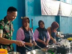 Pelatihan Masak Bergizi Warnai Kegiatan Nonfisik TMMD ke-127 di Kediri