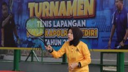 Final Turnamen Tenis Lapangan Piala Kapolres Kediri 2026 Berlangsung Meriah