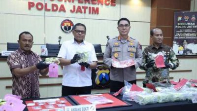 Polda Jatim Bongkar 2 Kasus Narkoba, Total 33,374 Kg Sabu Disita Satu Kurir Ditangkap