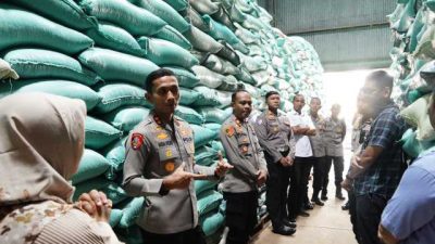 Kapolres Ponorogo Pastikan Keamanan dan Ketersediaan Pangan di Gudang Bulog Cukup