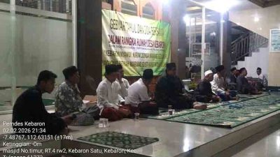 Kebaron Tutup Ruwah Desa dengan Tahlil dan Doa Bersama