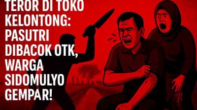 Malam Berdarah di Sidomulyo: Pasutri Jadi Korban Sajam Orang Tak Dikenal