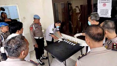 Mendadak! Polres Madiun Gelar Test Urine