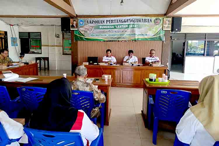 Musrenbang Pertanggungjawaban BUMDES Lestari Jaya