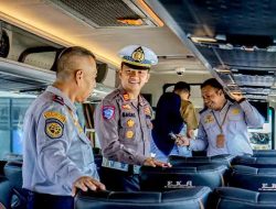Operasi Keselamatan Semeru 2026 Polres Jember Ramp Check dan Periksa Kesehatan Awak Bus