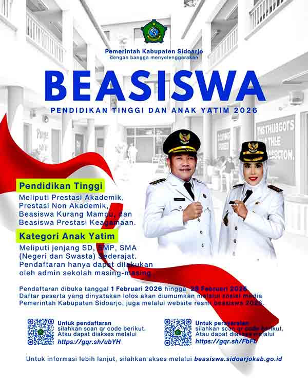 Pemkab Sidoarjo Gelar 4.000 Beasiswa