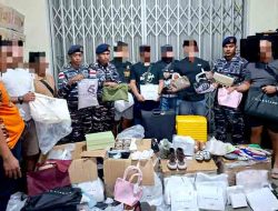 Penindakan Hukum Barang Illegal masuk ke ke Indonesia oleh Gabungan Satgas Pamtas RI-Mly