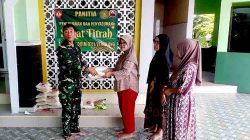 Kodim 0711/Pemalang Salurkan Paket Zakat Fitrah untuk Warga Sekitar Makodim