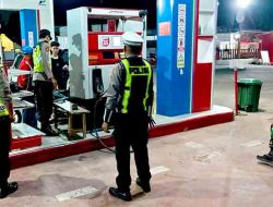 Antisipasi Gangguan Kamtibmas Saat Arus Balik, Polres Ngawi Intensifkan Patroli Malam di SPBU