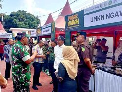 Kodim 0805/Ngawi Gelar Pasar Murah, Ringankan Beban Warga Menjelang Idul Fitri