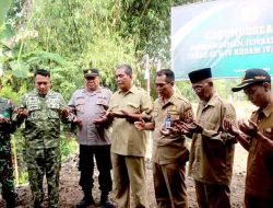 Dandim Pemalang Ikuti Vidcon Ground Breaking Jembatan Garuda Tahap III & IV Bersama Pangdam IV/Diponegoro