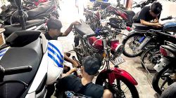 Gercep! Polres Ngawi Bubarkan Arak-Arakan Motor, Tindak Lanjuti Laporan Warga