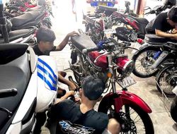 Gercep! Polres Ngawi Bubarkan Arak-Arakan Motor, Tindak Lanjuti Laporan Warga